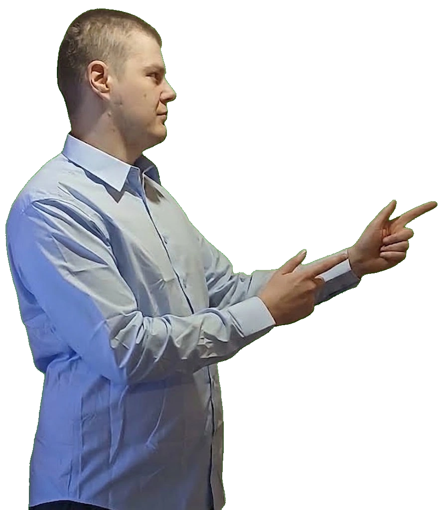 Sähkösetä osoittamassa ylös